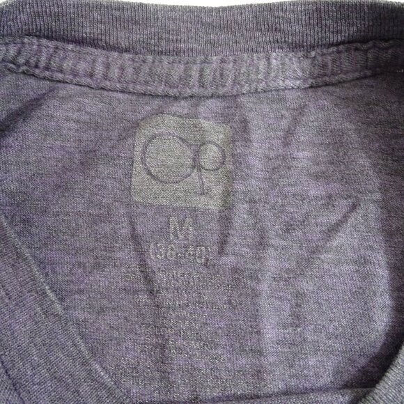OP Mens Heather Purple Crewneck T-Shirt Size M 38 40 Short Sleeve Casual Classic - Picture 3 of 8